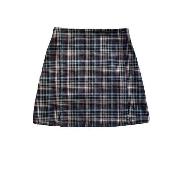 John Galt Straight  Pencil Mini Skirt Women's Size 6 Multicolor Plaid Preppy - Picture 1 of 6